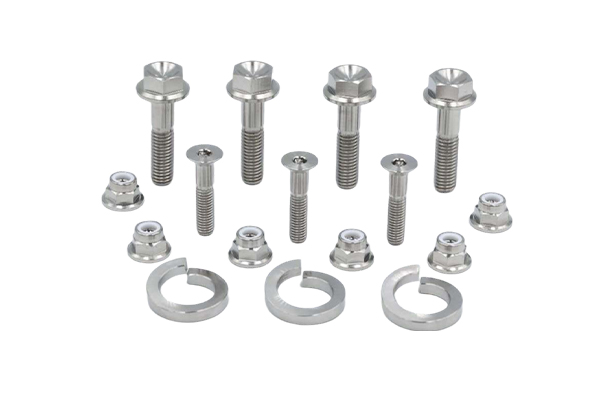 What are the fatigue life and fracture toughness of titanium alloy fasteners?